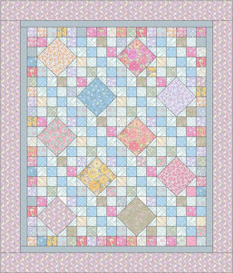 Victorian Medley Quilt Pattern CMQ-125 - Paper Pattern