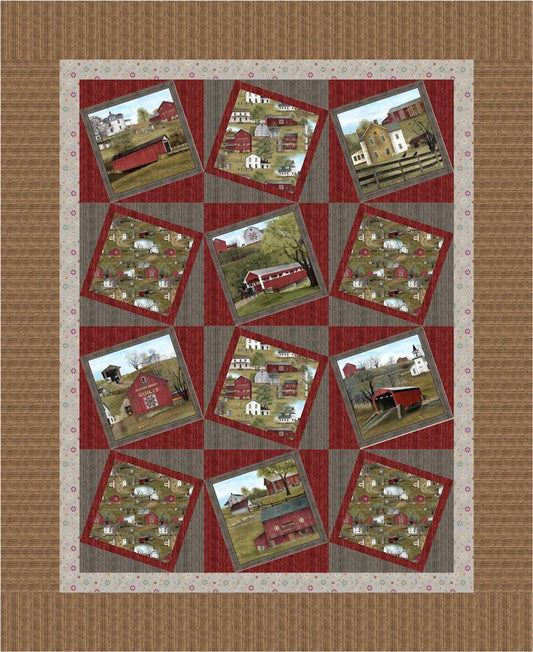 Country Home Quilt Pattern CMQ-127 - Paper Pattern