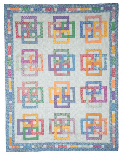 Woven Rings Quilt CMQ-140e   - Downloadable Pattern