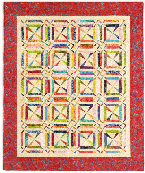 Willy Nilly Pinwheel Quilt Pattern CMQ-147 - Paper Pattern