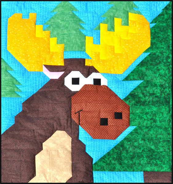 Moose Quilt Pattern CQ-026 - Paper Pattern