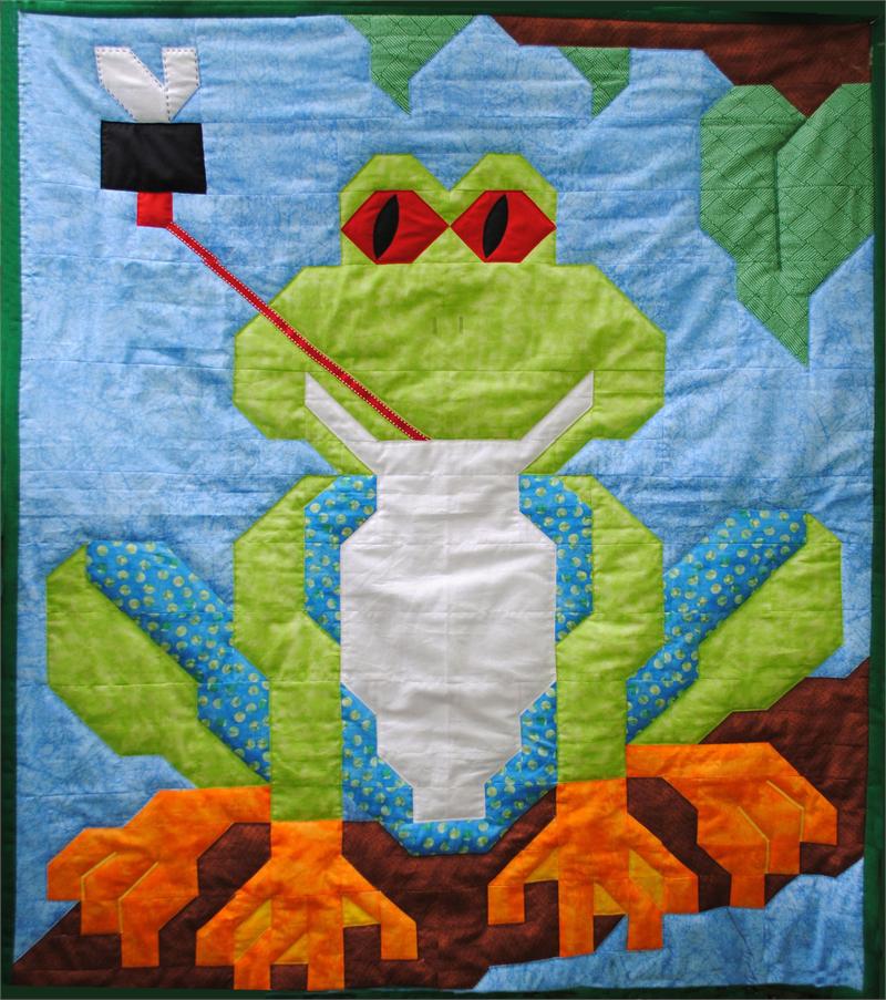 Tree Frog Quilt Pattern CQ-031 - Paper Pattern