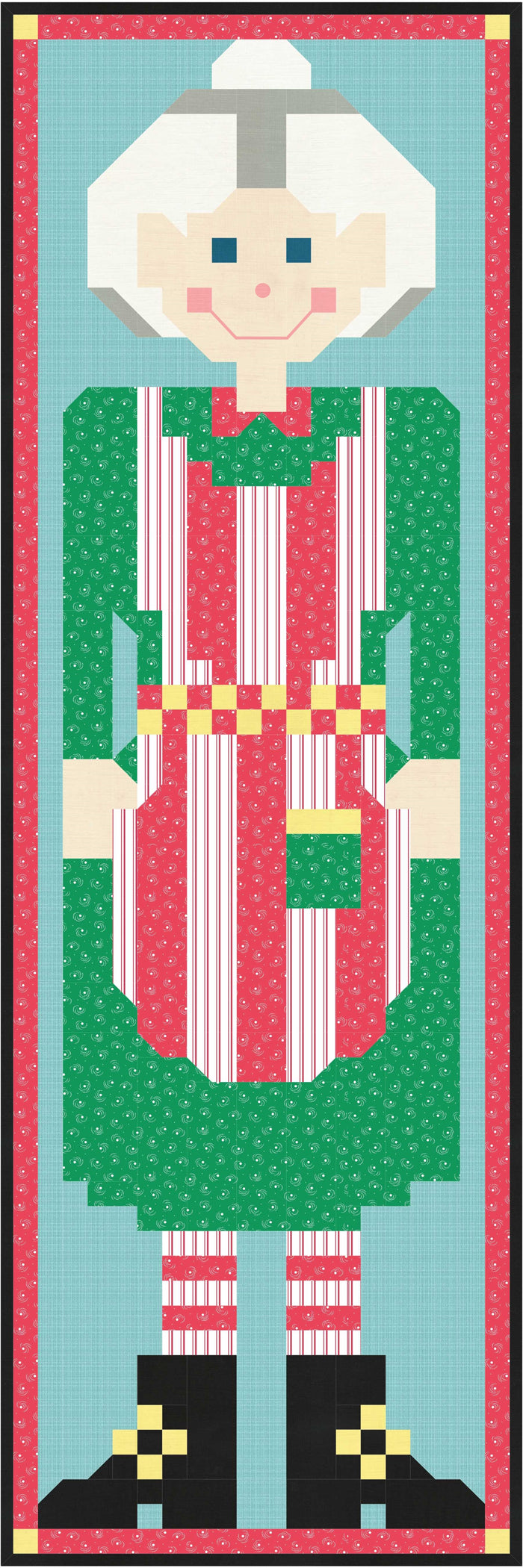 Granny Christmas Quilt CQ-050e - Downloadable Pattern