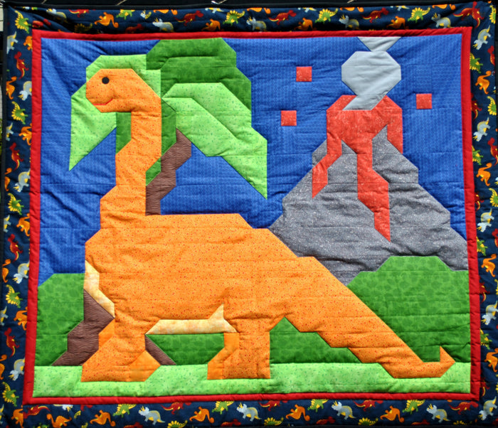 Brontosaurus Quilt CQ-055e - Downloadable Pattern