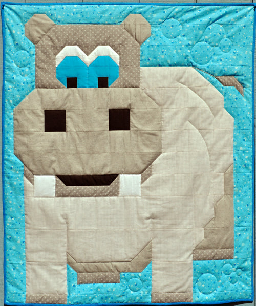 Hippo Quilt Pattern CQ-069 - Paper Pattern