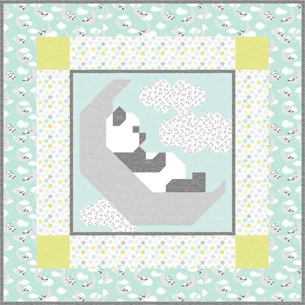 Sleepy Panda Quilt CQ-140e - Downloadable Pattern