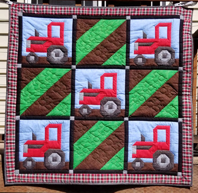 Plowing the Field Quilt CQ-144e - Downloadable Pattern