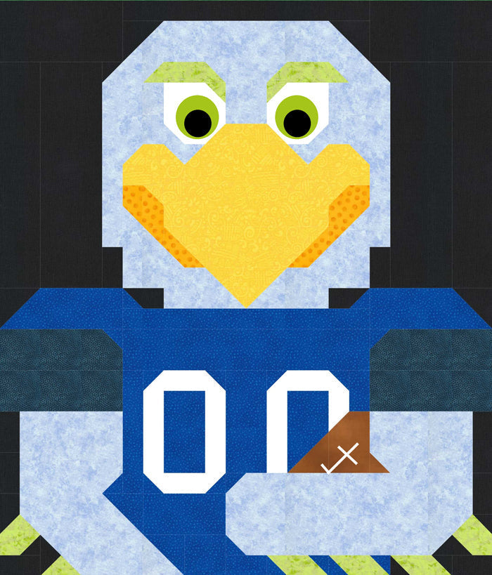 Football Bird Quilt CQ-S004e - Downloadable Pattern