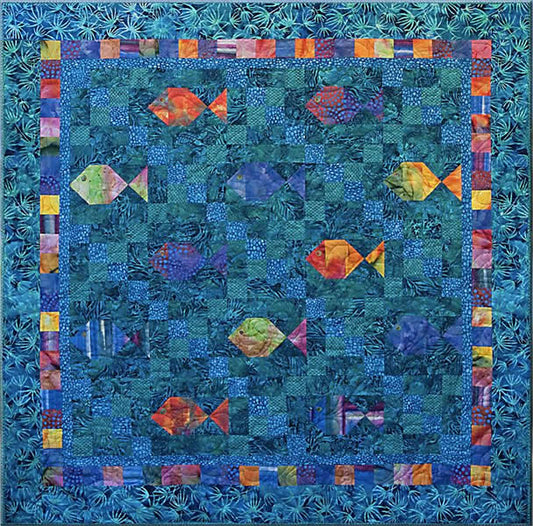 Sea Jewels Quilt Pattern CQA-301 - Paper Pattern
