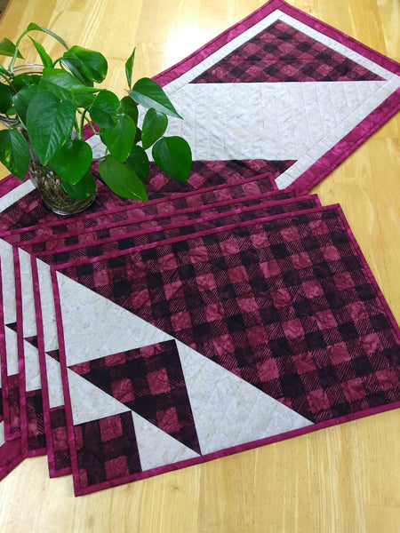Breadcrumbs Table Runner and Placemats CQD-9061e - Downloadable Pattern
