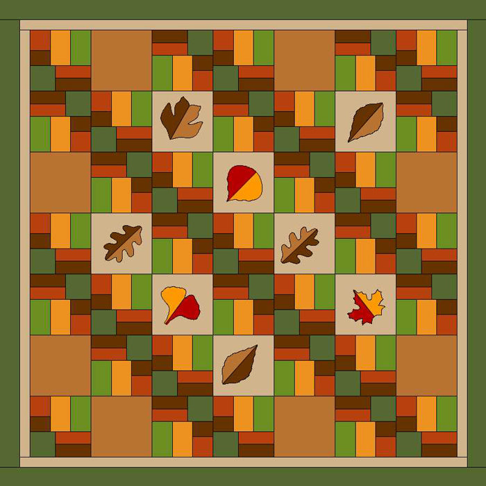 Leaf Medley Quilt Pattern CTG-122 - Paper Pattern