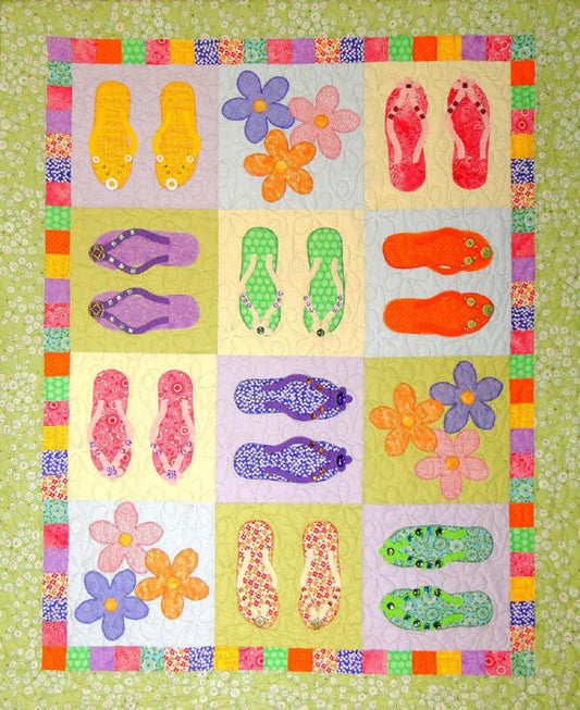 Flip-Flop Jumble Quilt Pattern CTG-127 - Paper Pattern