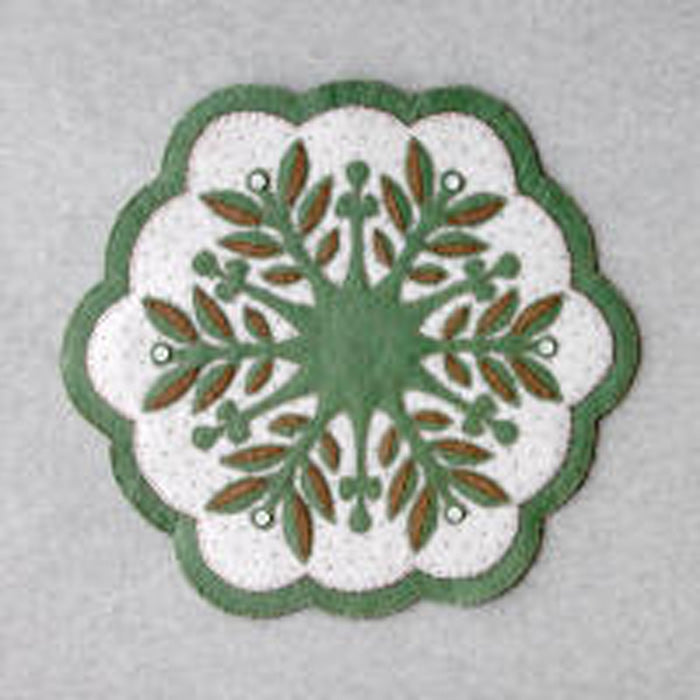 Leaf Snowflake #3 Table Topper DBM-003e - Downloadable Pattern