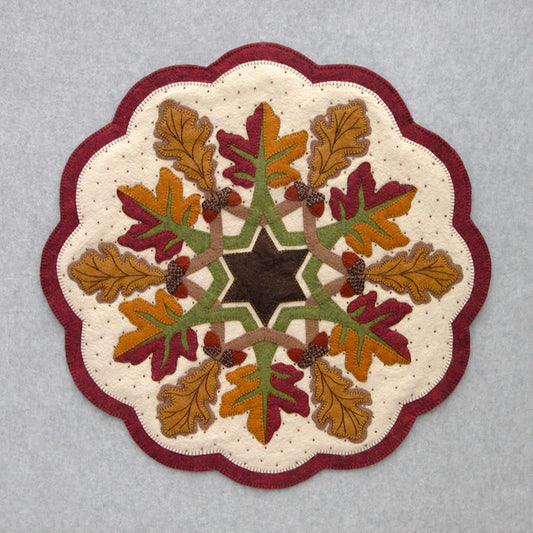 Fall Leaves Table Topper DBM-006e - Downloadable Pattern