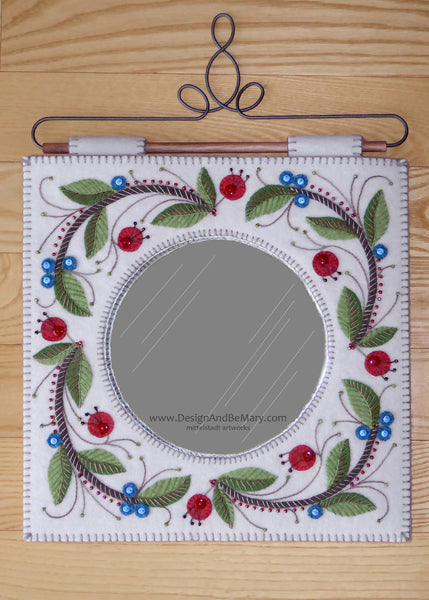 Woodland Reflections: Wall Hanging or Mirrored Tray DBM-036e  - Downloadable Pattern