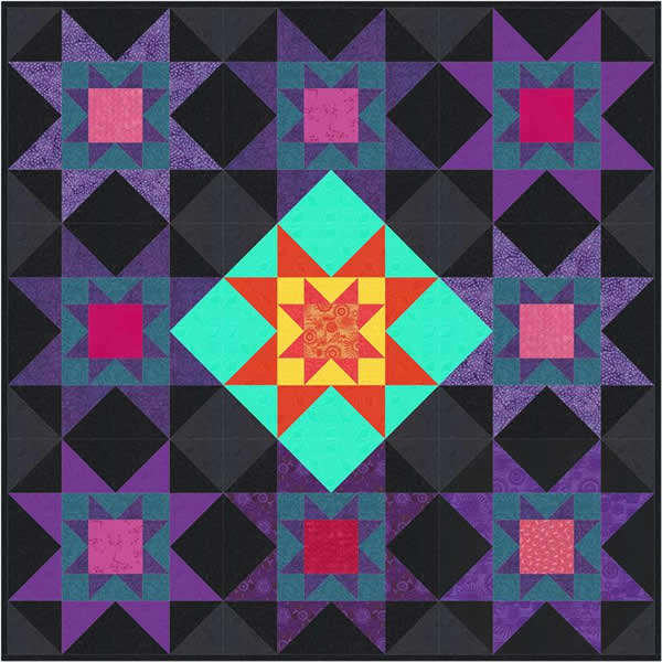 Star Burst Quilt Pattern FHD-112 - Paper Pattern
