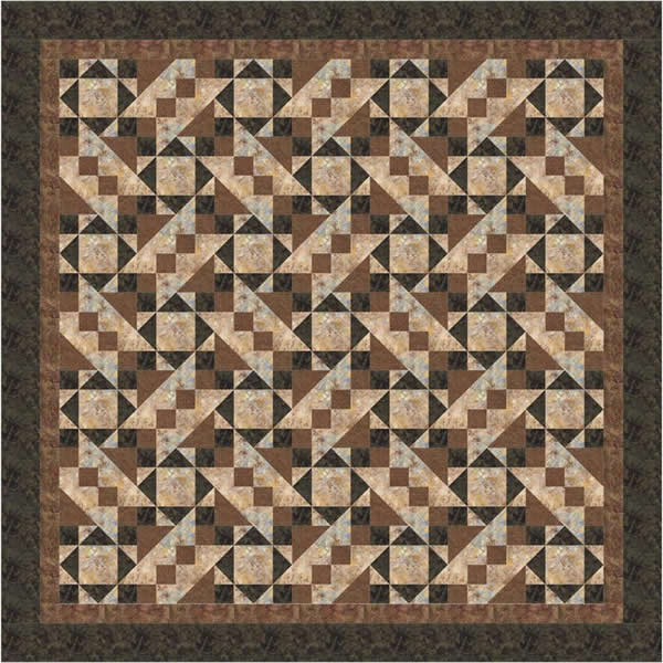 Woven in Stone Quilt Pattern FHD-116 - Paper Pattern