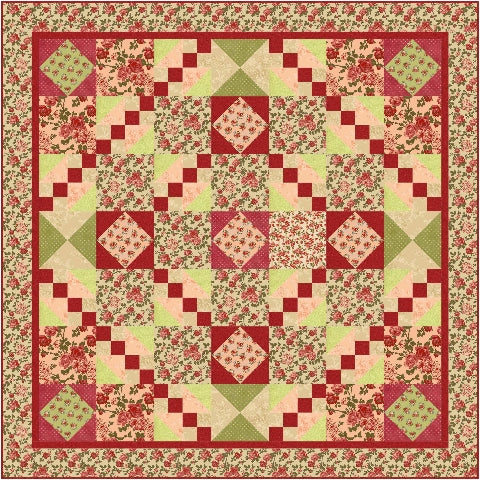 Rosie Red Road Quilt FHD-124e - Downloadable Pattern