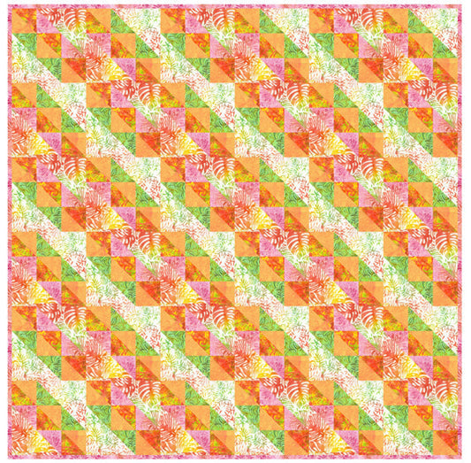 Tropical Tango Quilt Pattern FHD-300 - Paper Pattern