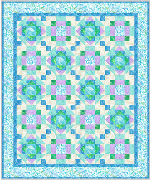 Tranquil Seas Quilt Pattern FHD-301 - Paper Pattern