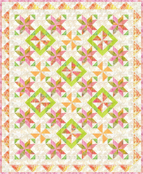 Lime Twist Quilt Pattern FHD-303 - Paper Pattern