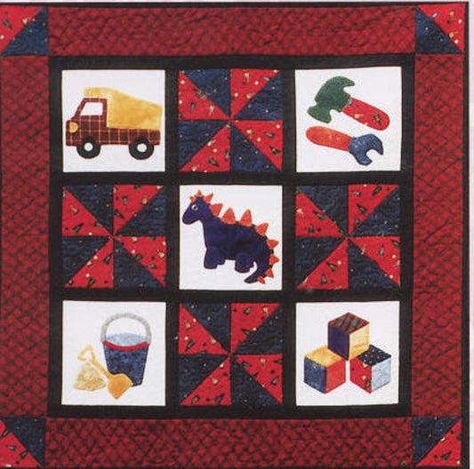 Little Boys & Their Toys Quilt FRD-1101e - Downloadable Pattern
