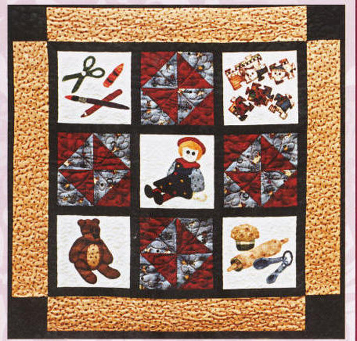 Games Little Girls Play Quilt Pattern FRD-1103 - Paper Pattern