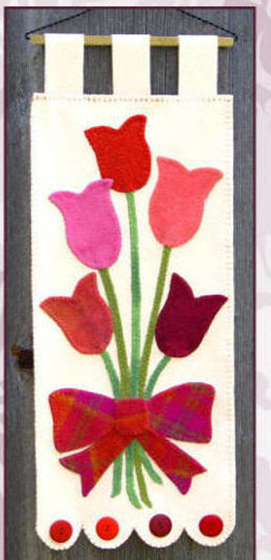 Tulip Bouquet Banner FRD-1204e - Downloadable Pattern