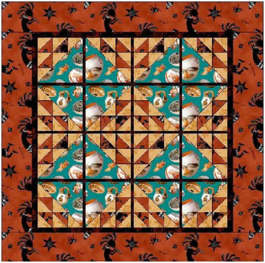 Terracotta Dreams Quilt FREE-005e - Downloadable Pattern