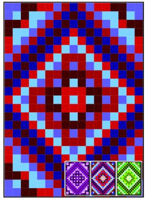 FREE Diamond Layers Quilt FREE-RMT02e - Downloadable Pattern