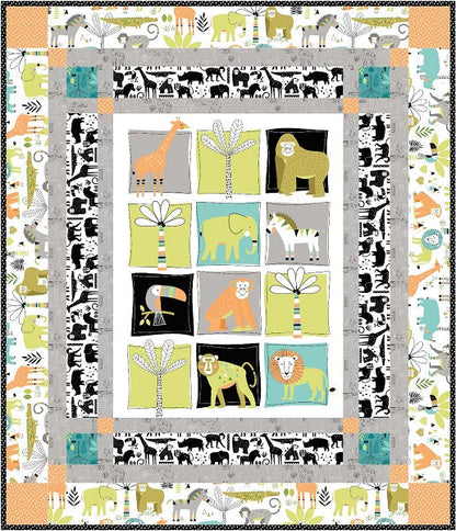 On Safari Quilt Pattern GQ-106 - Paper Pattern