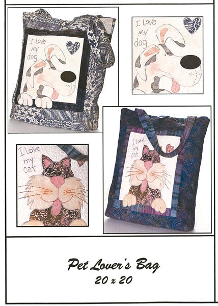 Pet Lover's Bag Pattern HBH-102 - Paper Pattern