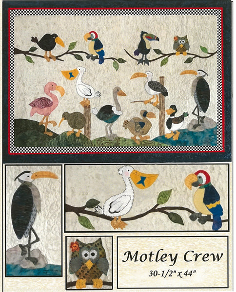 Motley Crew Wall Hanging Pattern HBH-133 - Paper Pattern
