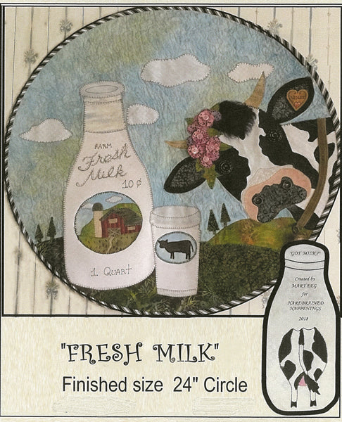 Fresh Milk Wall Hanging Pattern HBH-134 - Paper Pattern