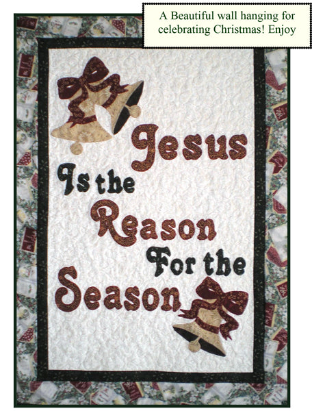 Jesus is the Reason Wall Hanging Pattern HCH-012 - Paper Pattern