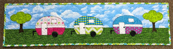 Our Summer Home Camper Table Runner Pattern HCL-101 - Paper Pattern