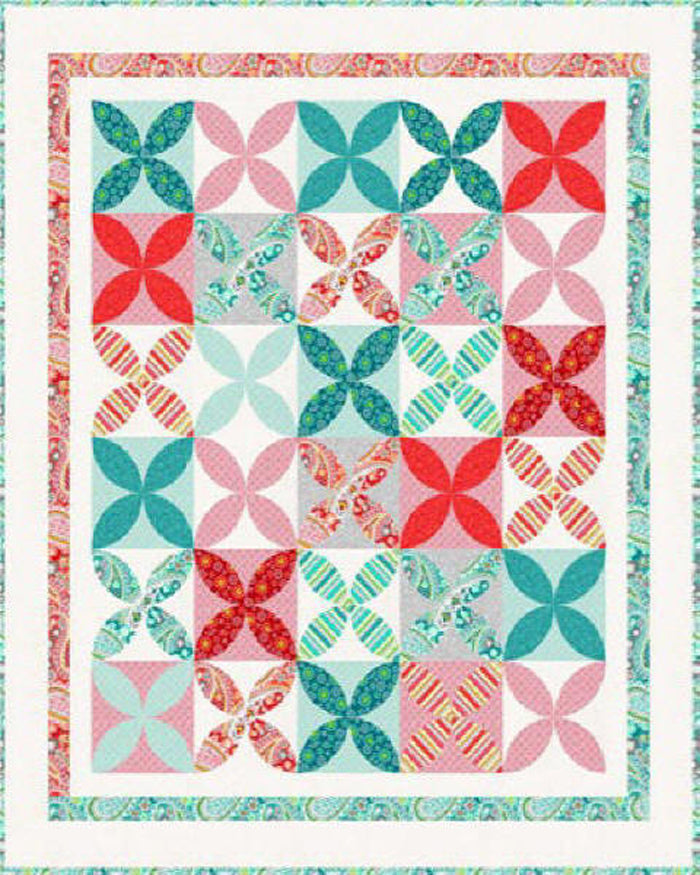 Gypsy Mixed Flowers Pattern HHQ-7373 - Paper Pattern