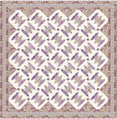 Woven King Quilt Pattern HHQ-7425 - Paper Pattern