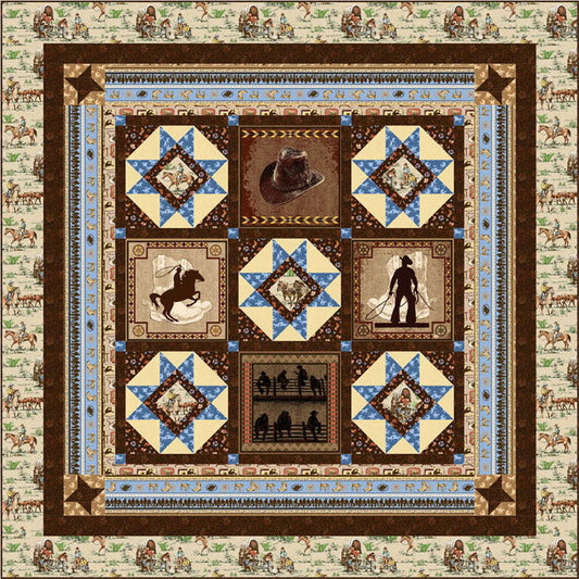 The Cowboy Life Quilt HHQ-7434e - Downloadable Pattern