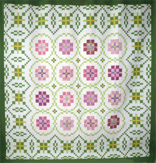 English Rose Garden Quilt Pattern HQ-205 - Paper Pattern
