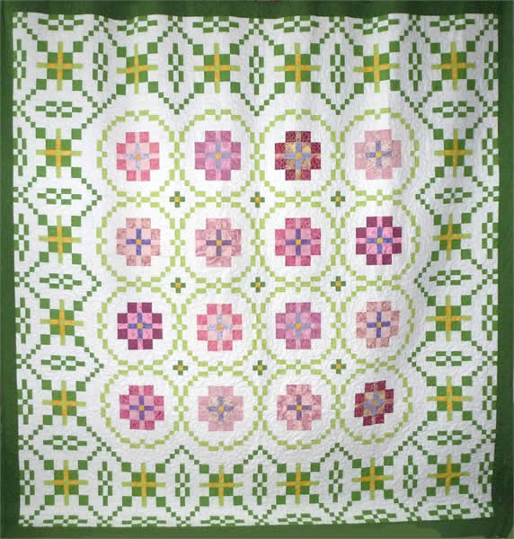 English Rose Garden Quilt HQ-205e - Downloadable Pattern