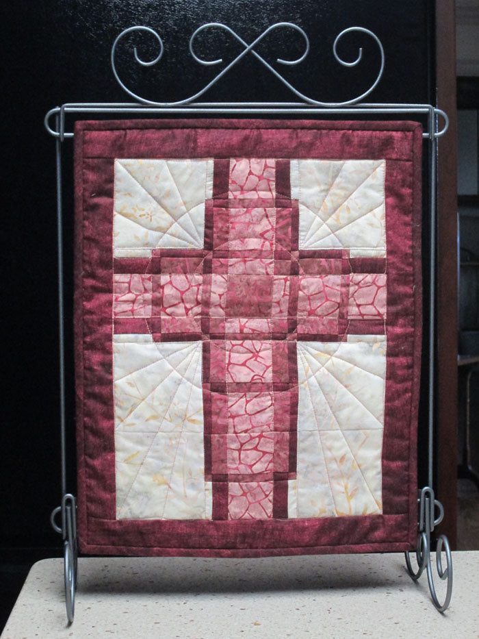 Woven Cross Mini Quilt HQ-225e  - Downloadable Pattern