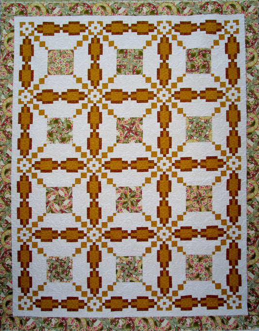 Queen's Crown Quilt Pattern HQ-234 - Paper Pattern