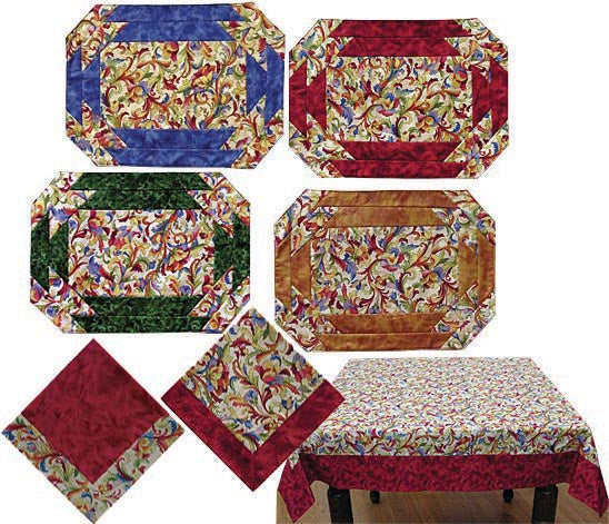 Table Graces Placemat, Napkin and Tablecloth JD-01e - Downloadable Pattern