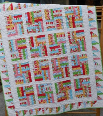 Chutes and Ladders Quilt Pattern LLD-049 - Paper Pattern