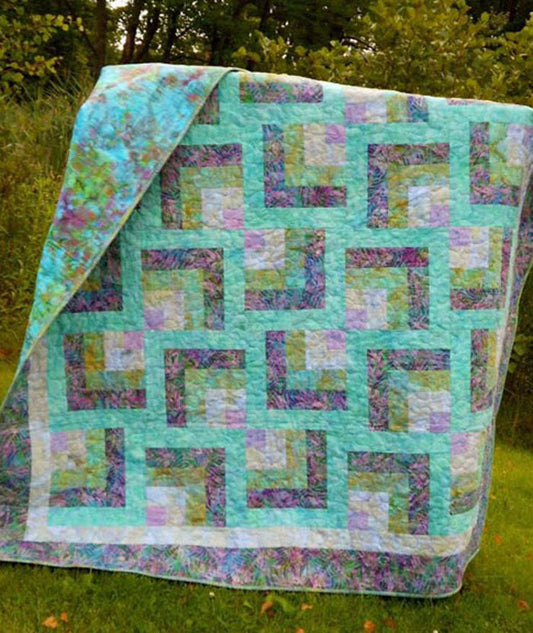 Purple Maze Quilt LLD-077e - Downloadable Pattern