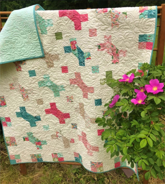 Twisted Biscuits Quilt LLD-102e - Downloadable Pattern