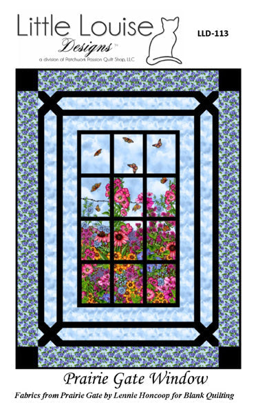 Prairie Gate Window Quilt Pattern LLD-113 - Paper Pattern