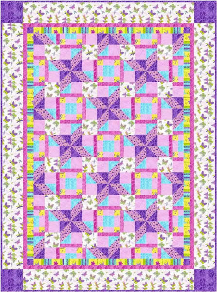 Sun Kissed Quilt Pattern LOB-129 - Paper Pattern
