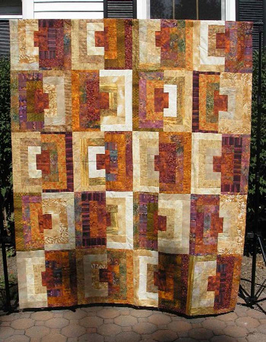 Log Cabin Loco Quilt MD-11e - Downloadable Pattern